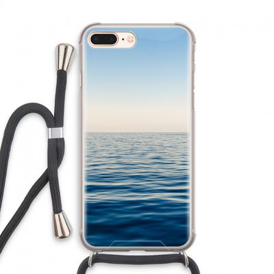 Water horizon: iPhone 8 Plus Transparant Hoesje met koord