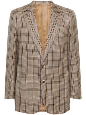 Christian Dior Pre-Owned blazer à carreaux (années 1970) - Tons neutres