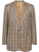 Christian Dior Pre-Owned blazer à carreaux (années 1970) - Tons neutres