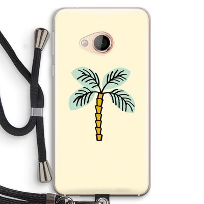 Palmboom: HTC U Play Transparant Hoesje met koord