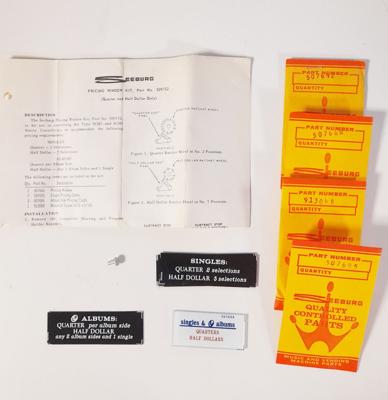 Seeburg Originele Pricing Window Kit #509152 Voor SCH1 en SCH3 Seeburg Originele Pricing Window Kit #509152 Voor SCH1 en SCH3