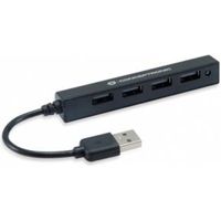 Conceptronic HUBBIES05B interface hub USB 2.0 480 Mbit/s Zwart - thumbnail