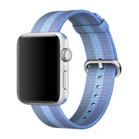 Apple origineel Woven Nylon Apple Watch 38mm / 40mm / 41mm Tahoe Blue - MPVX2ZM/A - thumbnail