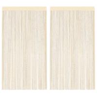VidaXL Draadgordijnen 140x250 cm crème 2 st