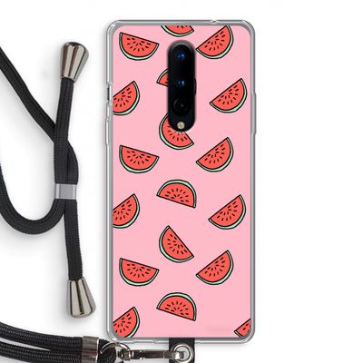 Watermeloen: OnePlus 8 Transparant Hoesje met koord