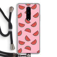 Watermeloen: OnePlus 8 Transparant Hoesje met koord