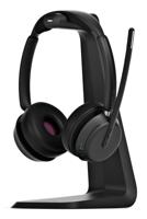 EPOS Impact 1061 On Ear headset Computer Bluetooth Stereo Zwart Headset, Incl. oplaad- en dockingstation