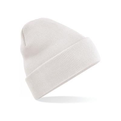 Beechfield Beanie Wintermuts - 100% soft Acryl - beige - Super soft - Brede omslag band - dames/ her