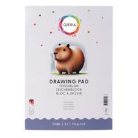 Tekenblok Qrea A3 50 vel 90gr gelijmd | 25 stuks