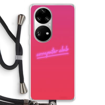 Vice Glow: Huawei P50 Pro Transparant Hoesje met koord