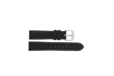 Horlogeband Universeel JD003.01.09 Silicoon Zwart 18mm