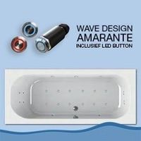 Forenza Whirlpool 180X80 cm Inclusief Led Buttons Wisa
