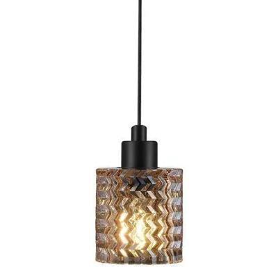 Kleine hanglamp &apos;Hollywood&apos; Nordlux amber glas E27 fitting