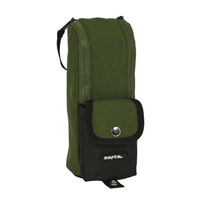 Schoolpennenzak Safta Dark forest Zwart Groen 6 x 21 x 6 cm