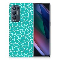 OPPO Find X3 Neo Hoesje maken Cracks Blue