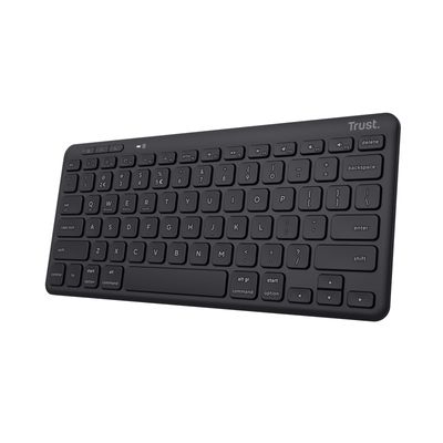 TrustLyra Compact Draadloze Keyboard Toetsenbord Zwart