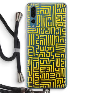 Majorelle Blue Print: Huawei P20 Pro Transparant Hoesje met koord