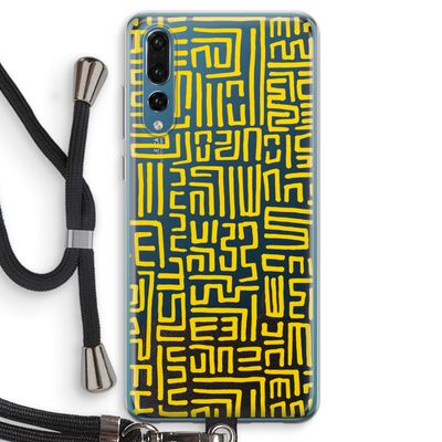 Majorelle Blue Print: Huawei P20 Pro Transparant Hoesje met koord