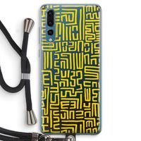 Majorelle Blue Print: Huawei P20 Pro Transparant Hoesje met koord