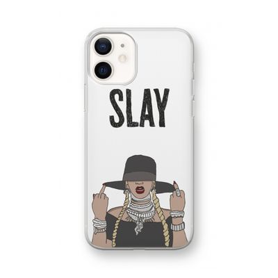 Slay All Day: iPhone 12 mini Transparant Hoesje