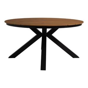 Lesli Living Arezzo tuintafel rond polywood teaklook 120 cm