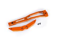 Traxxas - Chassis brace, front, 6061-T6 aluminum (orange-anodized/ 2.5x6mm CCS (with threadlock) (2) (TRX-10221-ORNG)