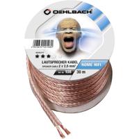 Oehlbach 108 Luidsprekerkabel 2 x 2.5 mm² Transparant 30 m