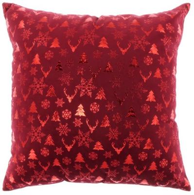 Unique Living kussen bernt 45x45 cm rood