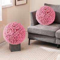 Set van 2 Kunstmatige Vormsnoeiballen 44 cm Decoratieve Ballen met 7 Lagen Bladeren Tuinbol voor Binnen en Buiten UV-Bescherming