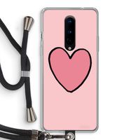 Hartje: OnePlus 8 Transparant Hoesje met koord