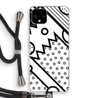 Pop Art #4: Pixel 4 Transparant Hoesje met koord