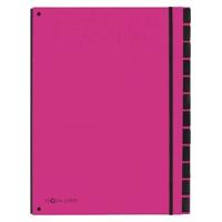 Sorteermap Pagna Trend A4 12 tabs donkerroze