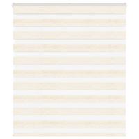 Zebra rolgordijn 130x100 cm stofbreedte 125,9 cm marmerbeige