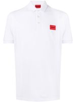 HUGO polo en coton à patch logo - Blanc