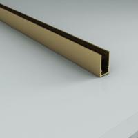 Muurprofiel voor douchewand Aloni | 200 cm | Geborsteld goud