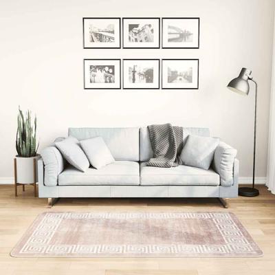 Vloerkleed wasbaar anti-slip 80x150 cm beige
