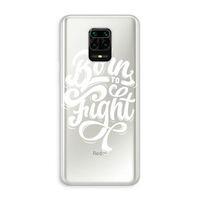 Born to Fight: Xiaomi Redmi Note 10 Lite Transparant Hoesje