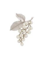 Susan Caplan Vintage broche à design de feuille - Argent