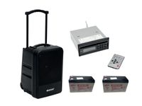 OMNITRONIC Set MOM-10BT4 Modular wireless PA system + CD Player with USB&SD + 2x Battery - thumbnail