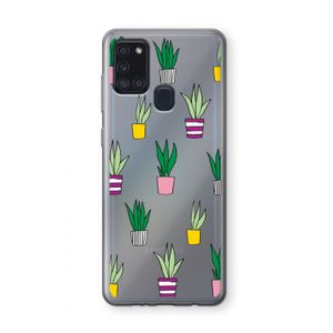 Sanseveria: Samsung Galaxy A21s Transparant Hoesje