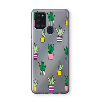 Sanseveria: Samsung Galaxy A21s Transparant Hoesje