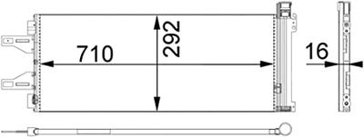 Condensor, airconditioning AC368000P