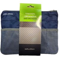 travel organiser 27 cm polyester donkerblauw