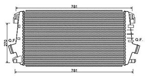 Intercooler, inlaatluchtkoeler OLA4550