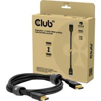club3D CAC-1094 DisplayPort Verlengkabel [1x DisplayPort stekker - 1x DisplayPort stekker] 2 m