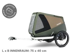 Croozer fietskar - Enna L - Mosgroen