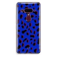 Blue Leopard: HTC U12+ Transparant Hoesje