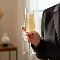 Champagneglas graveren - Luxe glas - 4 stuks