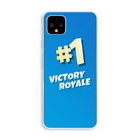 Victory Royale: Pixel 4 XL Transparant Hoesje