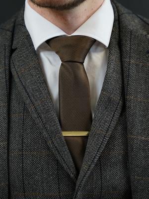 Classic Stropdas | Bruin | Elegante Stropdas Voor Mannen | Peaky Blinders
